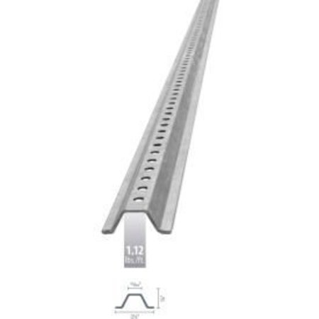 TAPCO U-Channel Sign Post, 6'L, 1.12 lbs./ft., Galvanized Post, Holes 30" Down Post 100618**